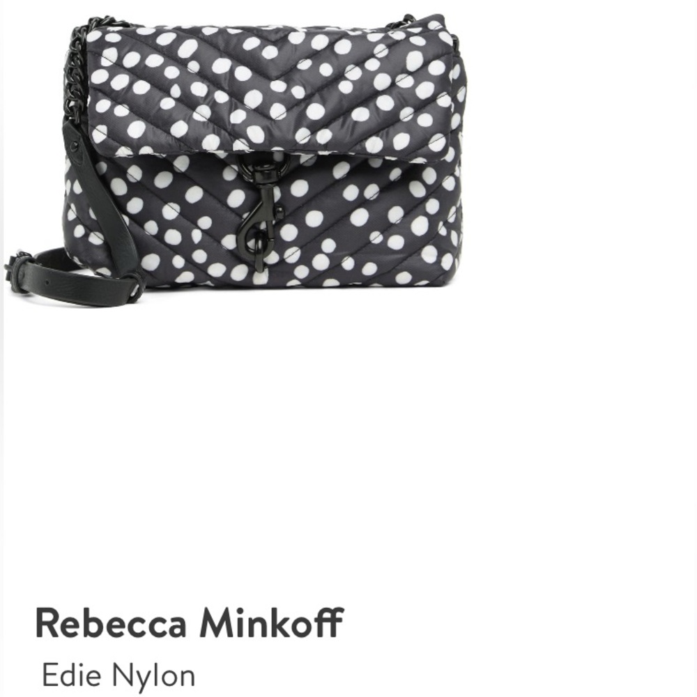 Rebecca Minkoff Edie Nylon Crossbody in Polka Dot